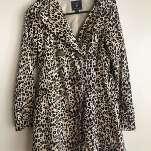 Cheetah trench coat